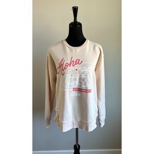 Allstar Outfitters Women's Spirit Championship Cheer Peach Sweatshirt Size M